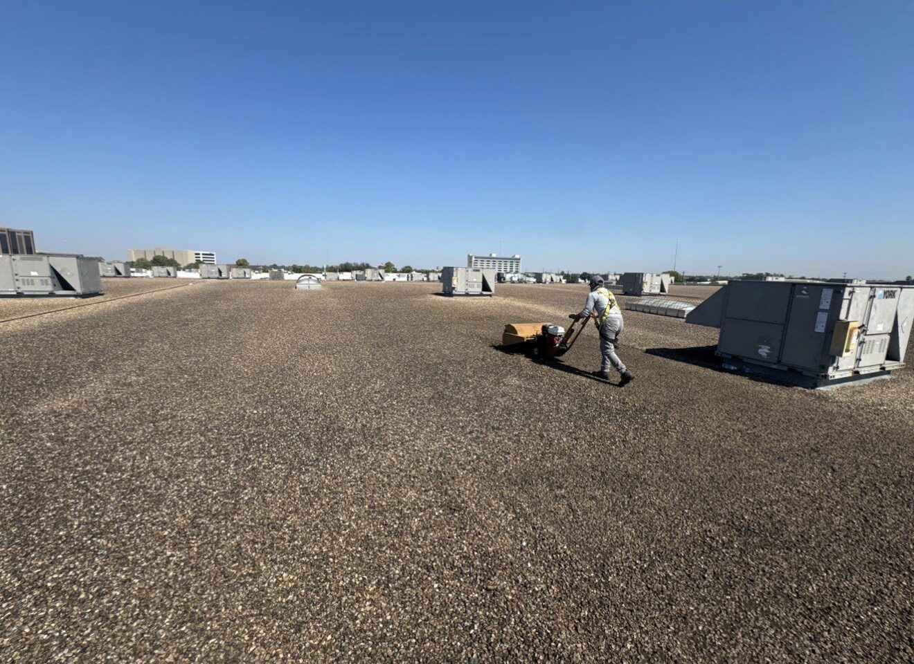 Commercial roof preparation